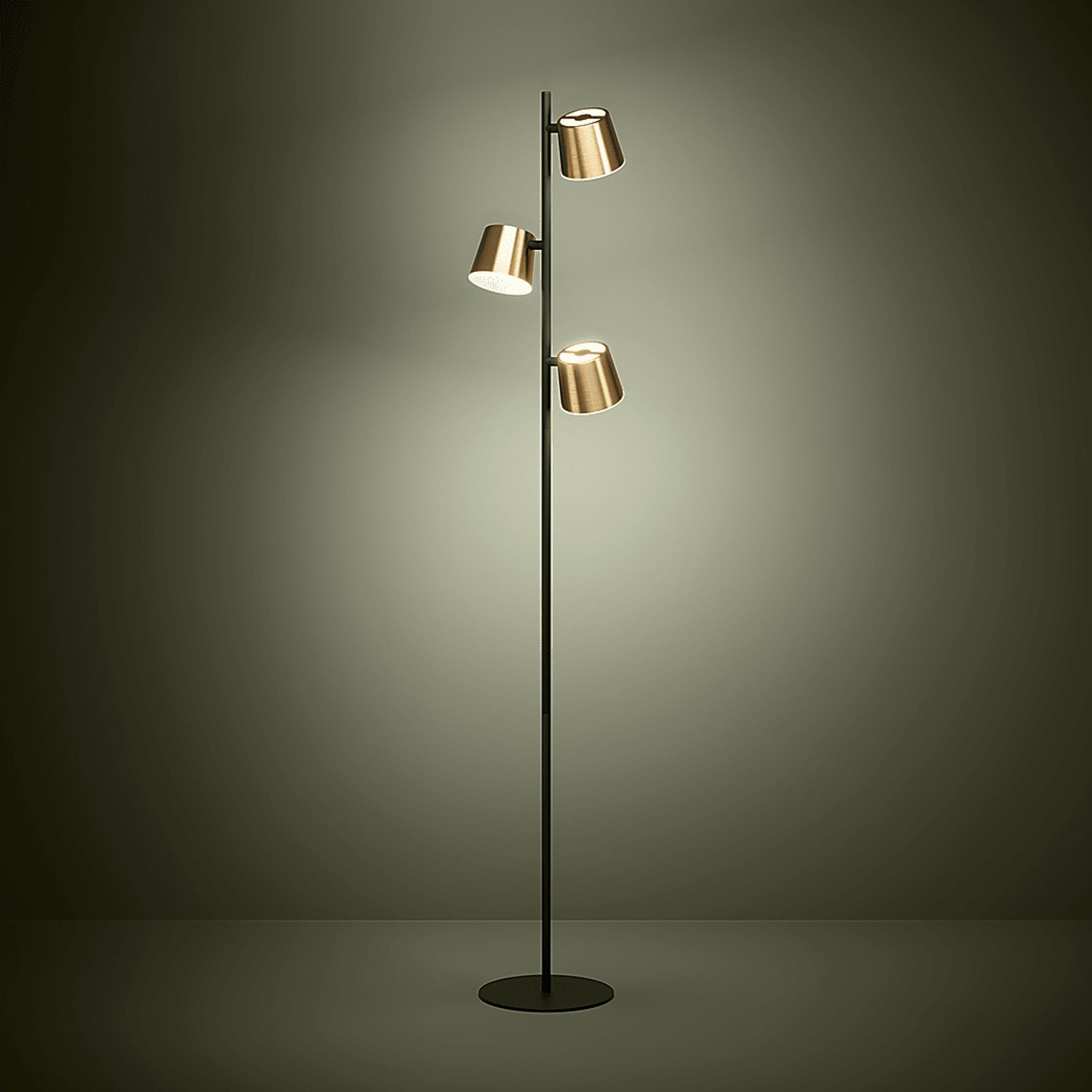Zeitz Sea Brass Floor Lamp - Image 2