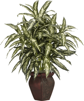 Zekiel Green Aglaonema Silk Plant