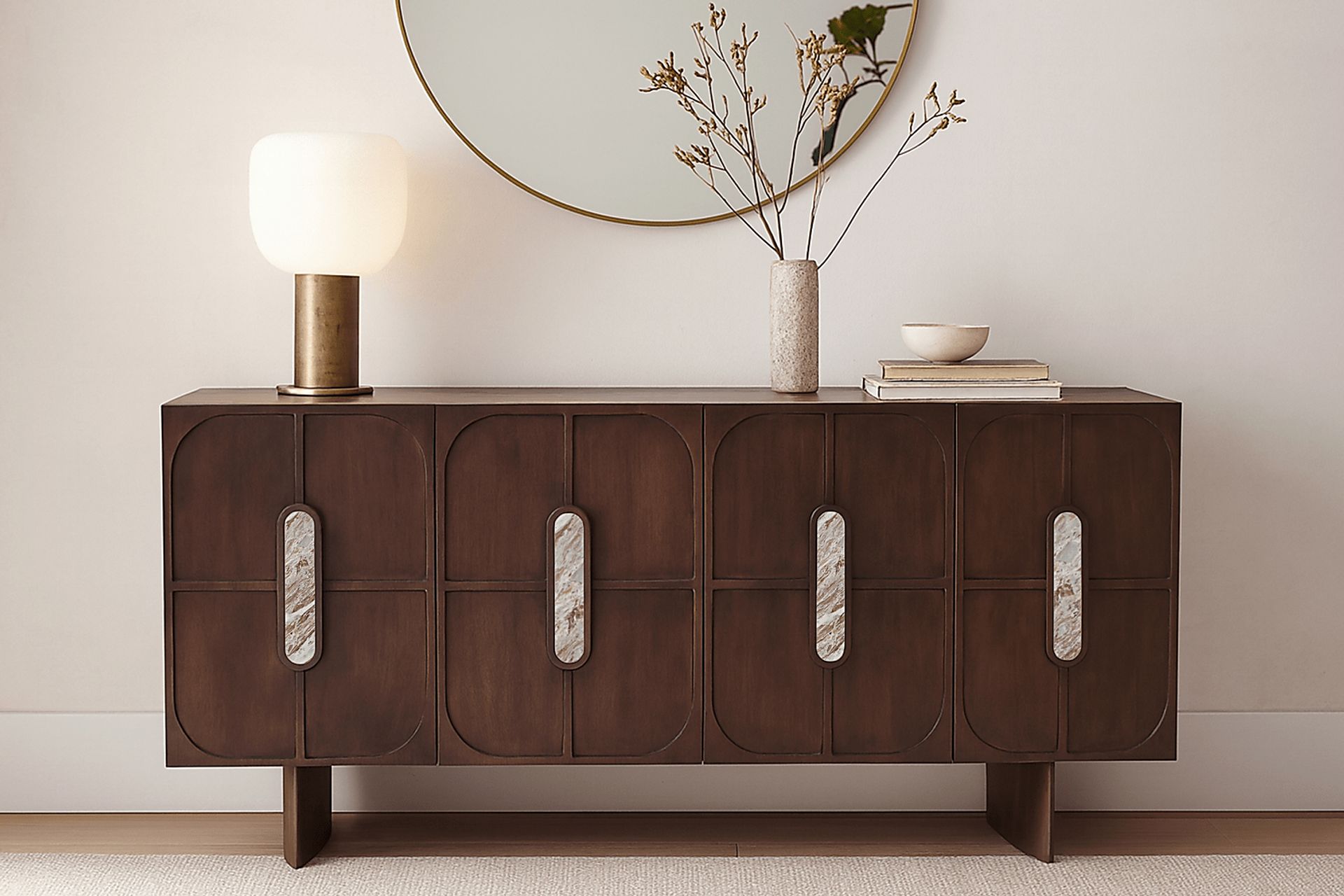 Zelda Dark Brown Credenza - Image 5