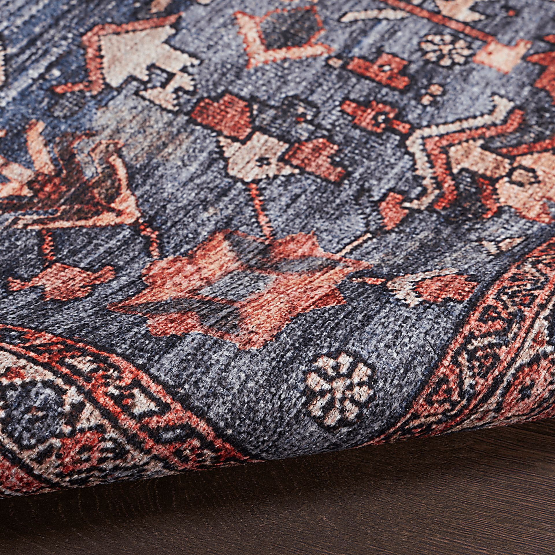 Zelesh Navy/Brick 7'10 x 9'10 Rug - Image 6