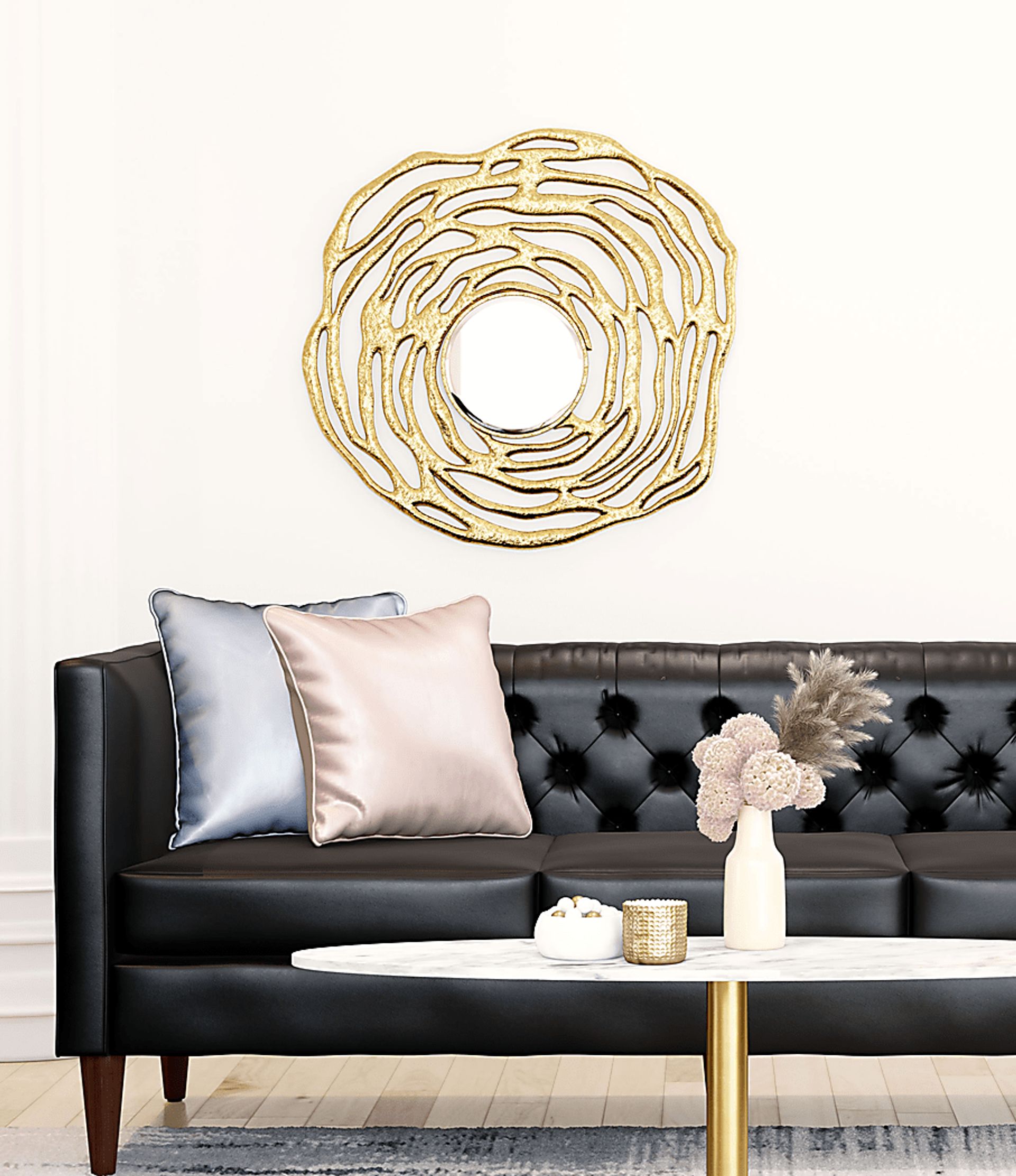 Zelie Gold Mirror - Image 3