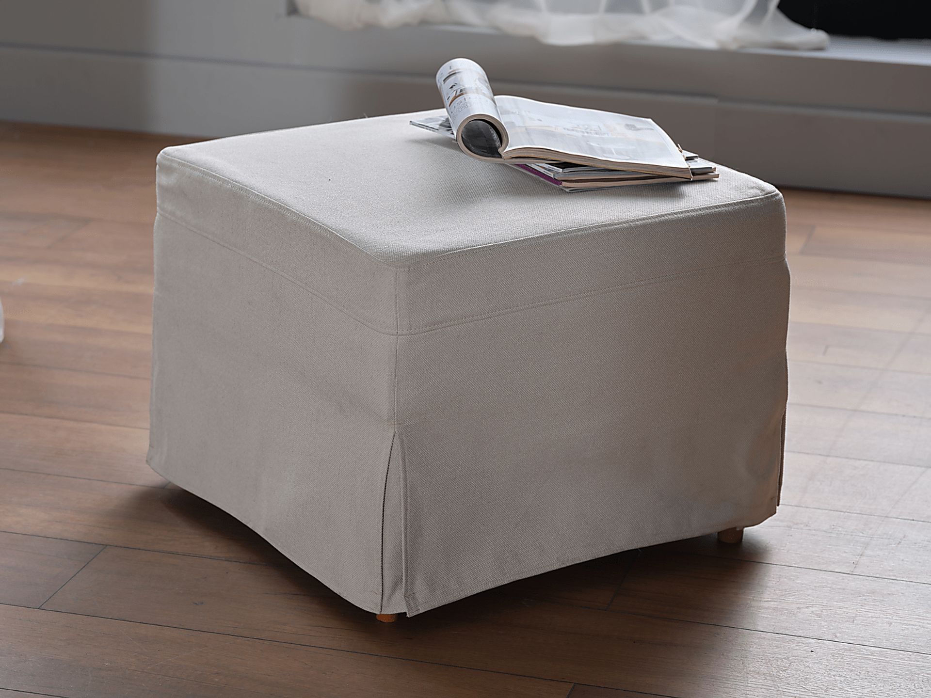 Zelkova Beige Swivel Accent Chair and Ottoman - Image 11