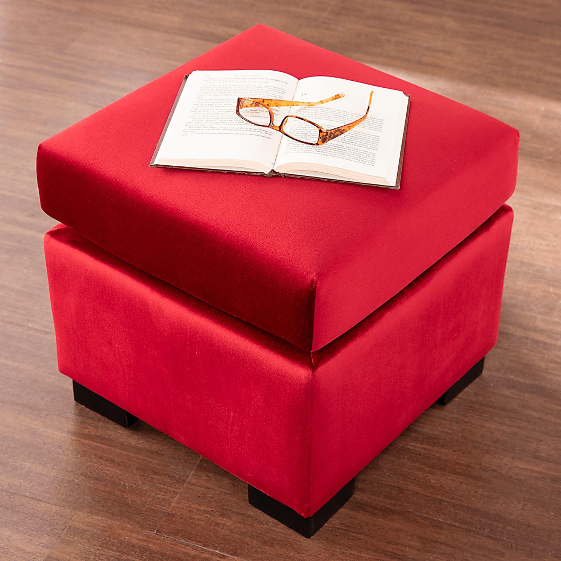 Zellmark Red Ottoman - Image 3