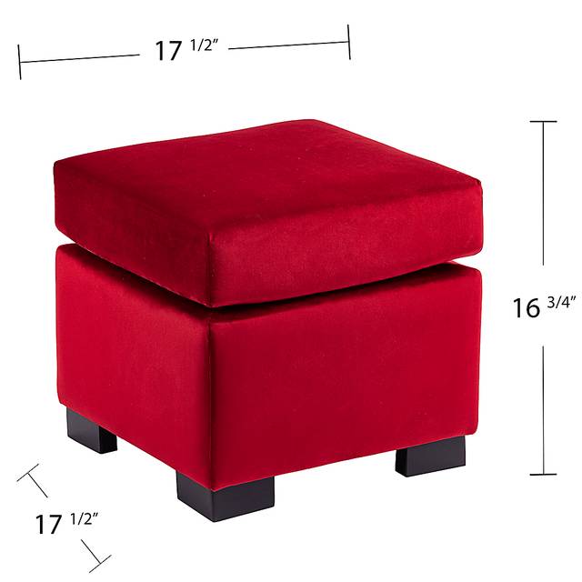 Zellmark Red Ottoman - Thumbnail - Image 4