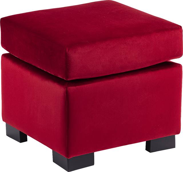 Zellmark Red Ottoman - Thumbnail - Image 1