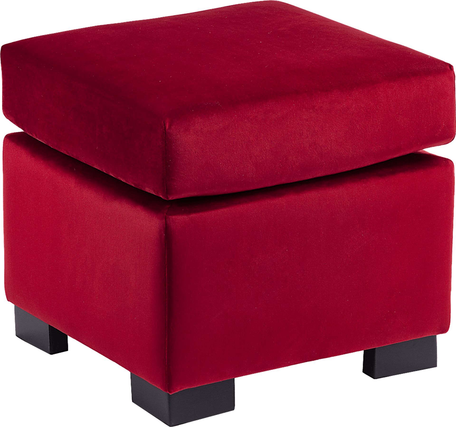 Zellmark Red Ottoman - Image 1