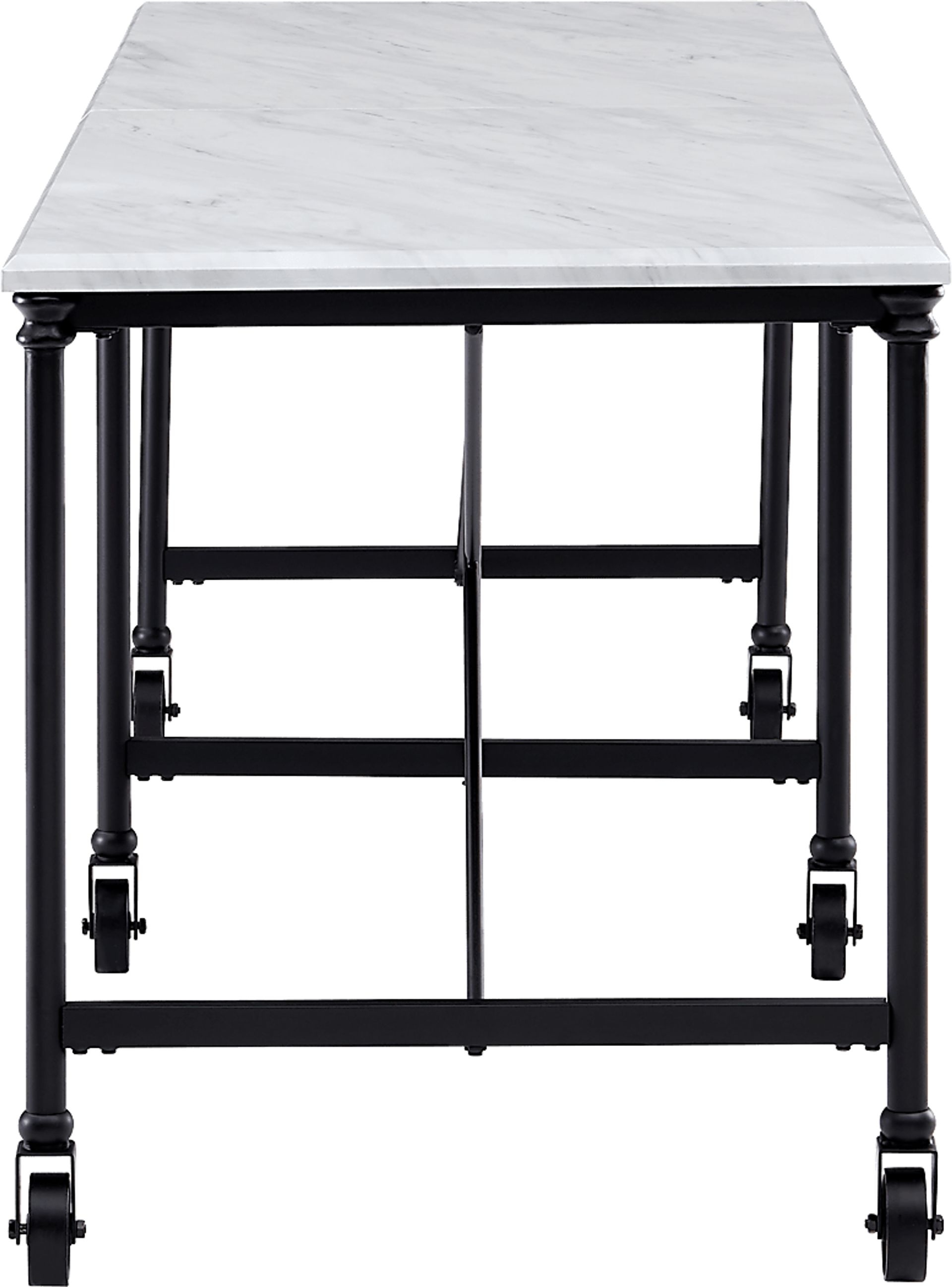 Zellmark White Kitchen Island - Image 2