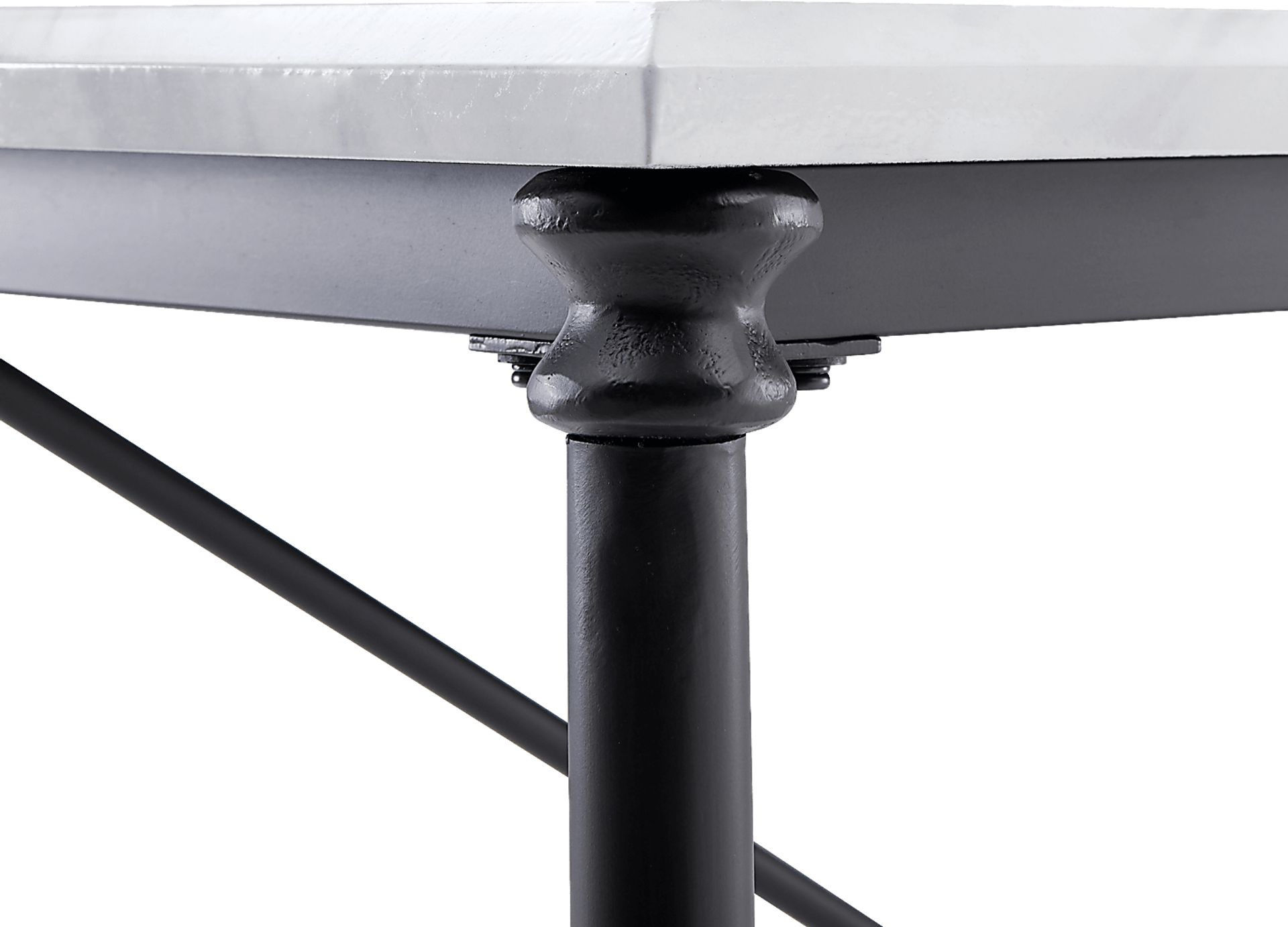 Zellmark White Kitchen Island - Image 3