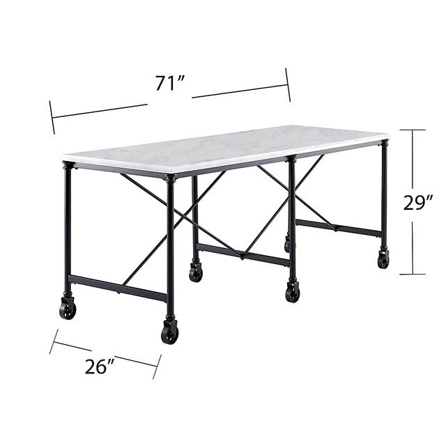 Zellmark White Kitchen Island - Thumbnail - Image 8