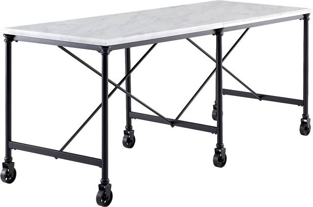 Zellmark White Kitchen Island - Thumbnail - Image 1