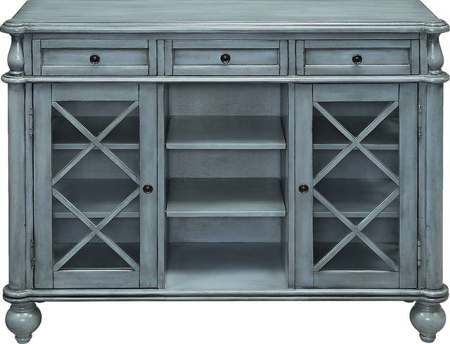 Zellmart Blue Credenza - Thumbnail - Image 3