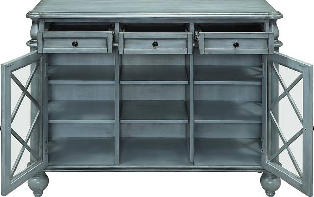 Zellmart Blue Credenza - Thumbnail - Image 4