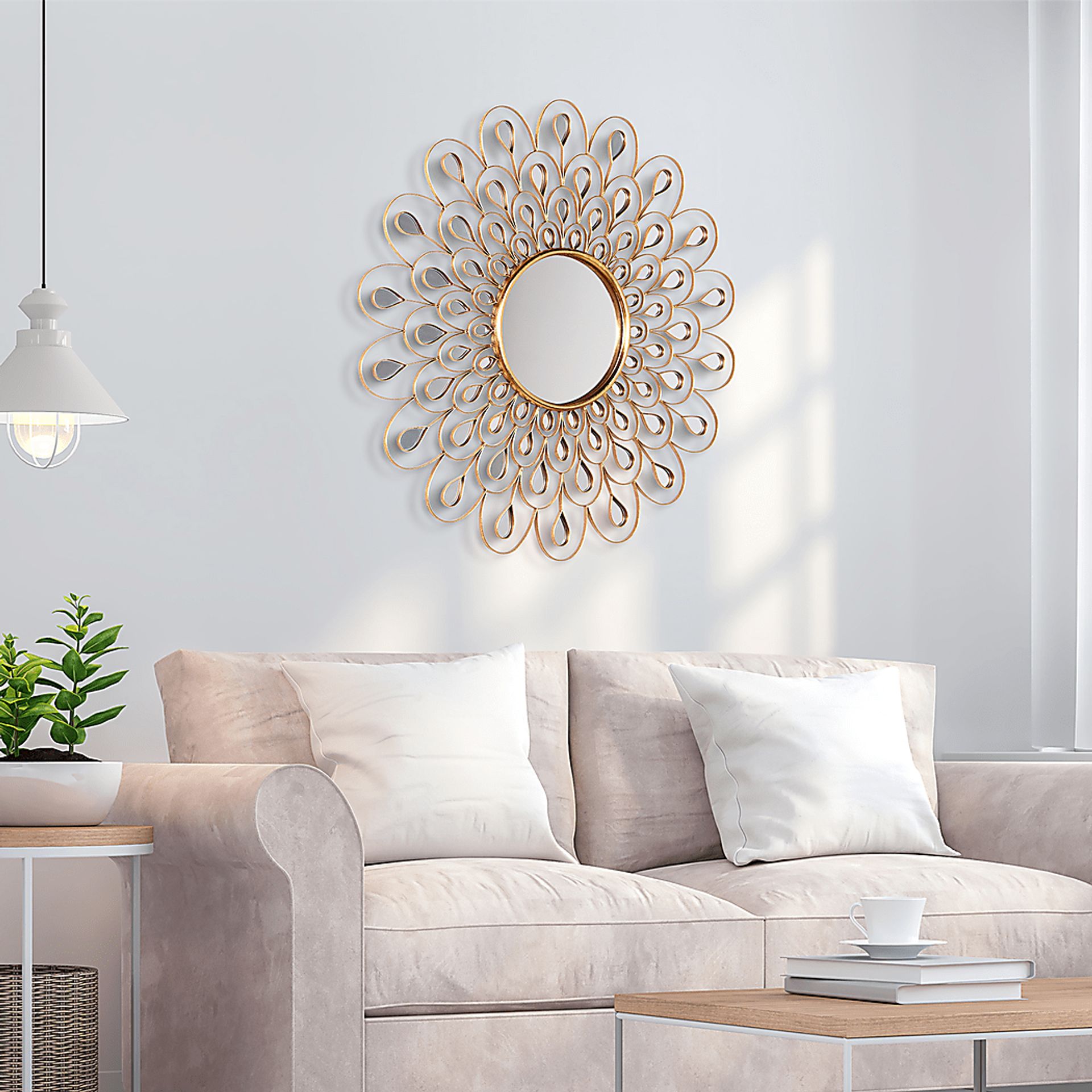 Zelva Gold Mirror - Image 5