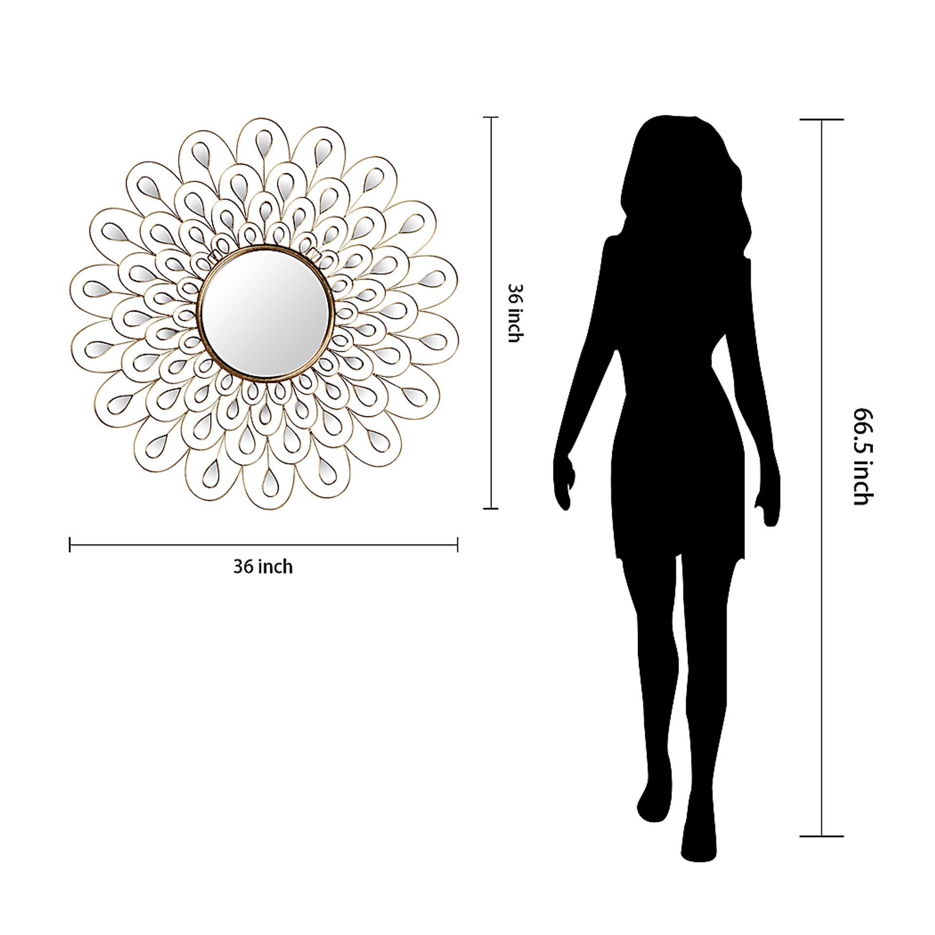 Zelva Gold Mirror - Image 8