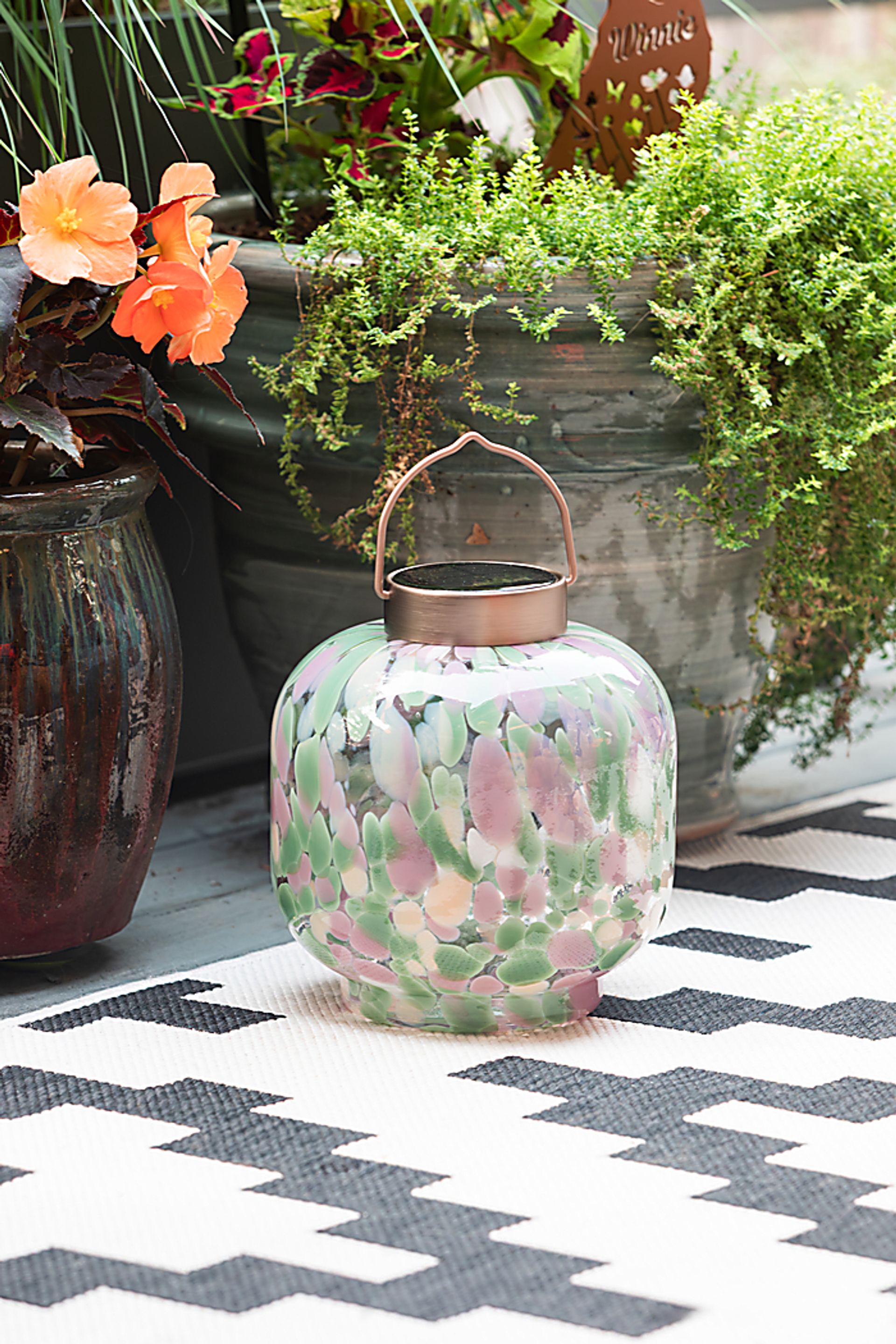 Zelya Green Outdoor Lantern - Image 2