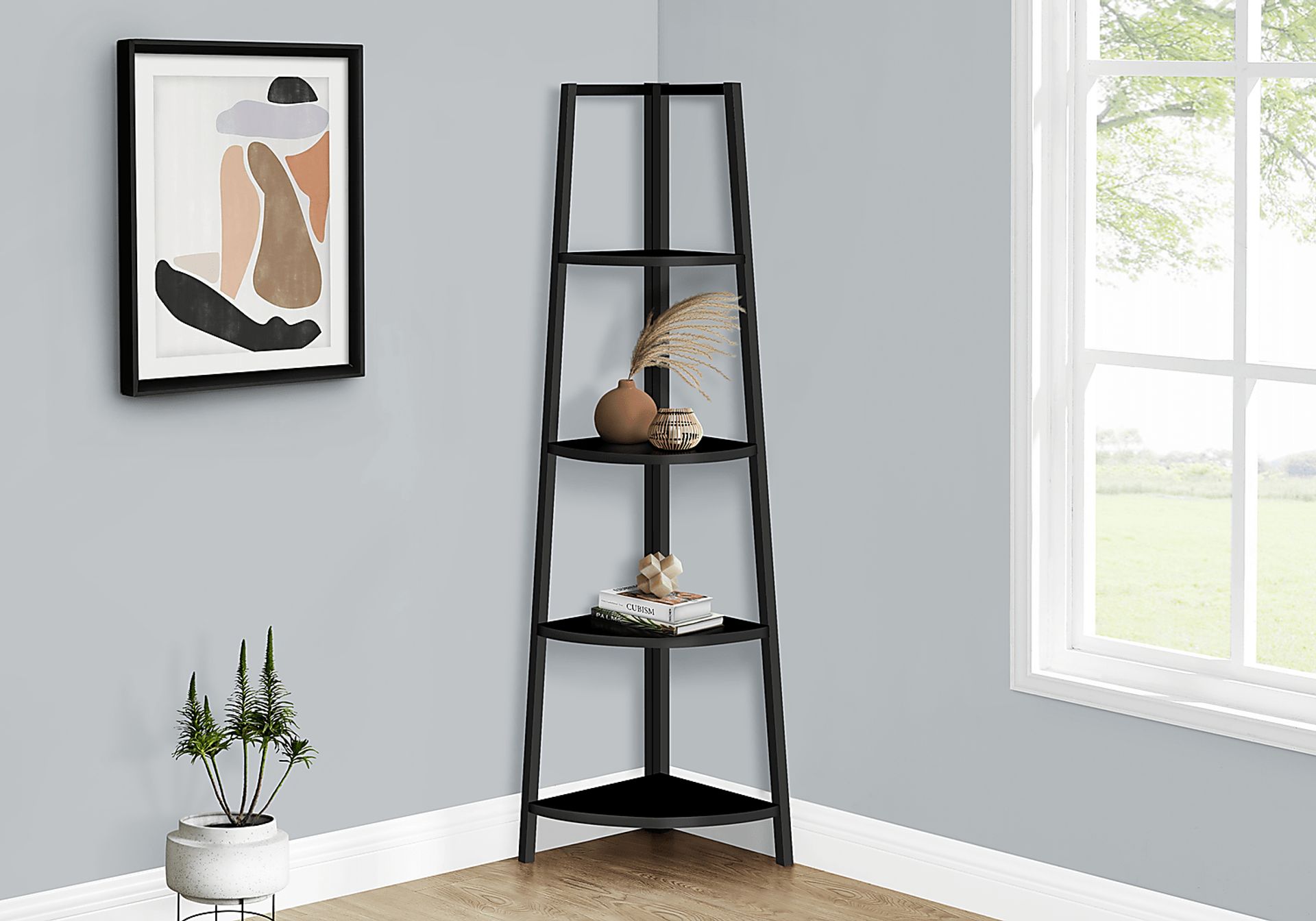 Zemke Black Bookcase - Image 2
