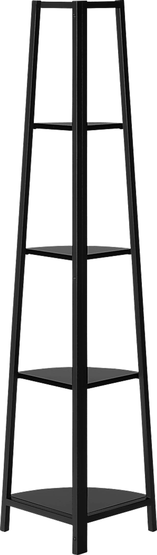 Zemke Black Bookcase - Thumbnail - Image 5