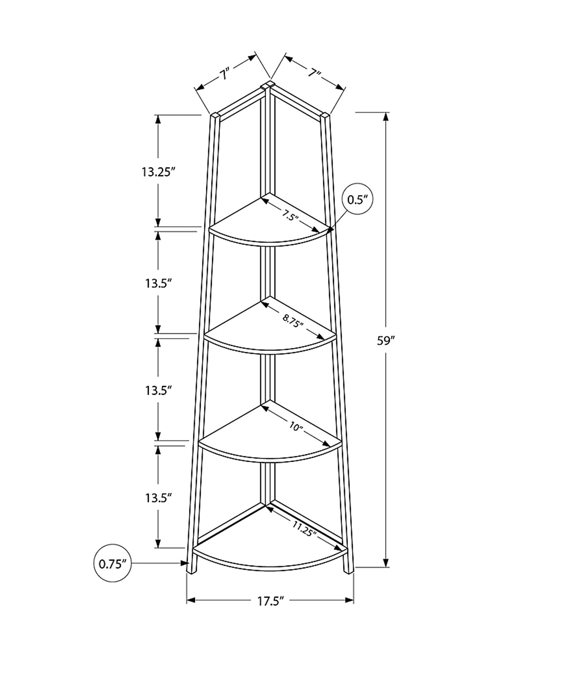 Zemke Black Bookcase - Image 9