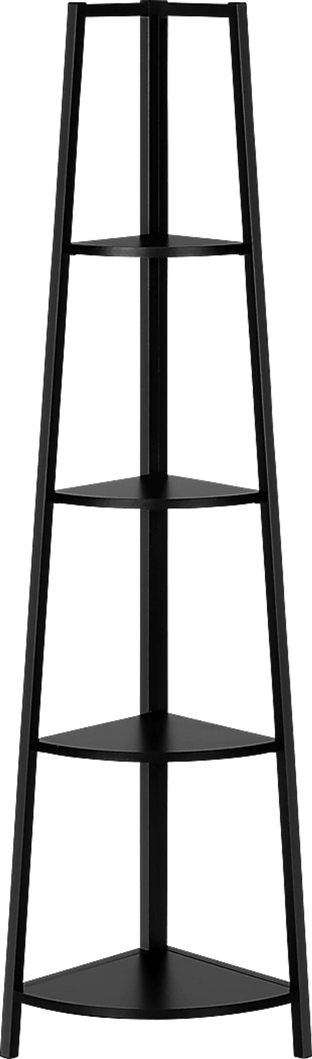 Zemke Black Bookcase - Thumbnail - Image 1