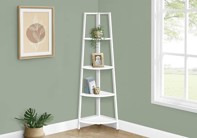 Zemke White Bookcase - Thumbnail - Image 2