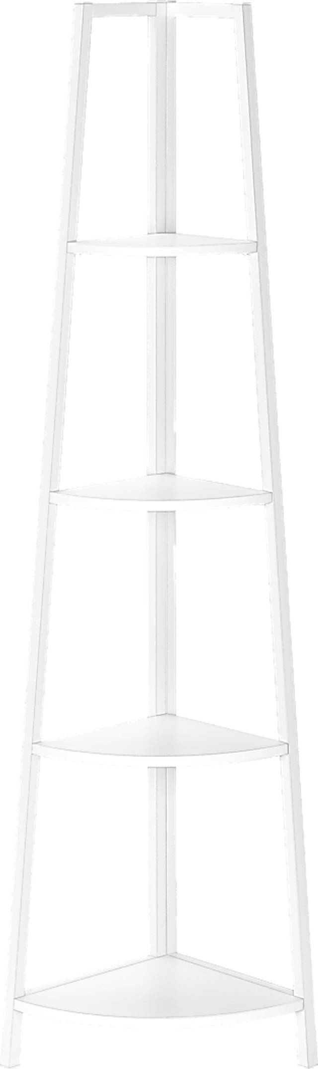 Zemke White Bookcase - Thumbnail - Image 1