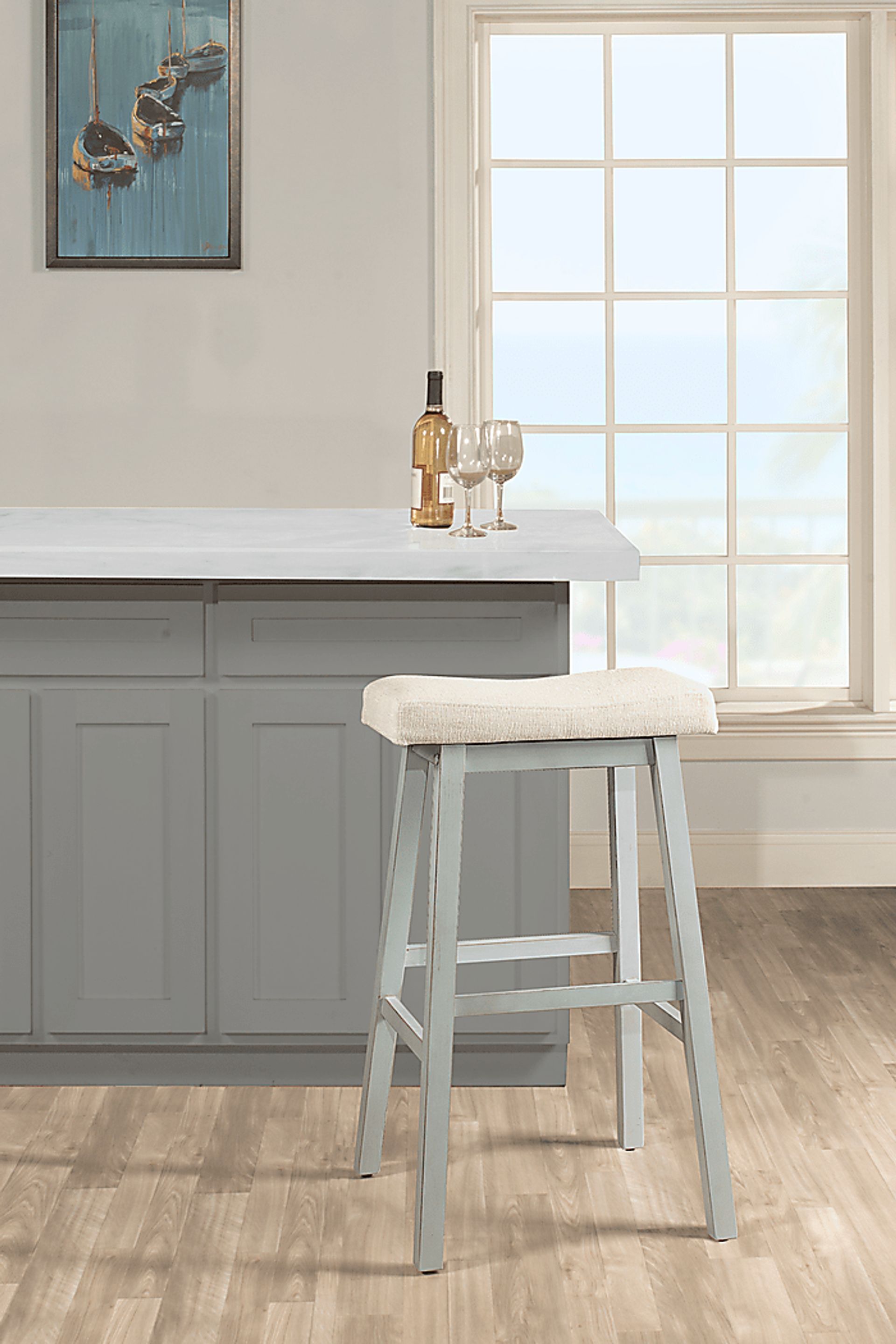 Zendt Blue Counter Height Stool - Image 2