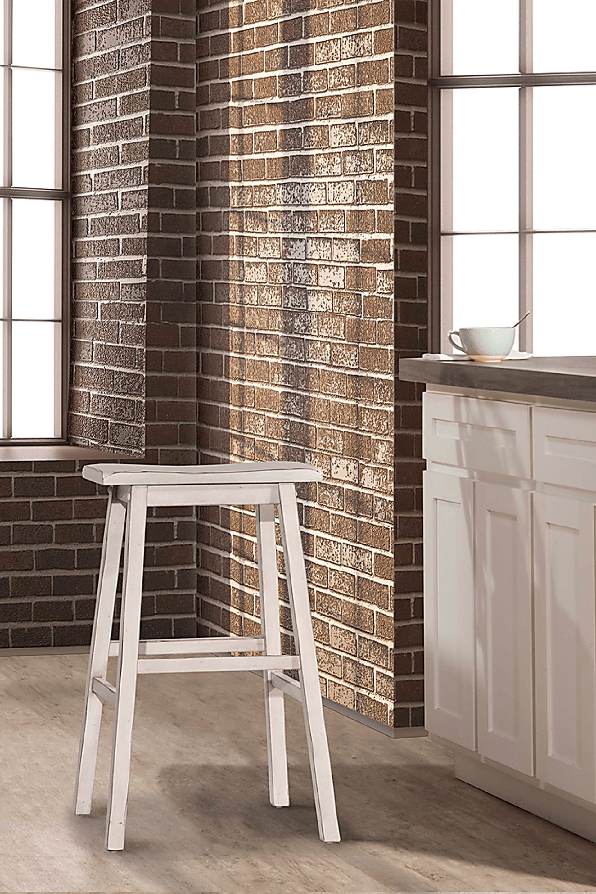 Zendt White Barstool - Image 2