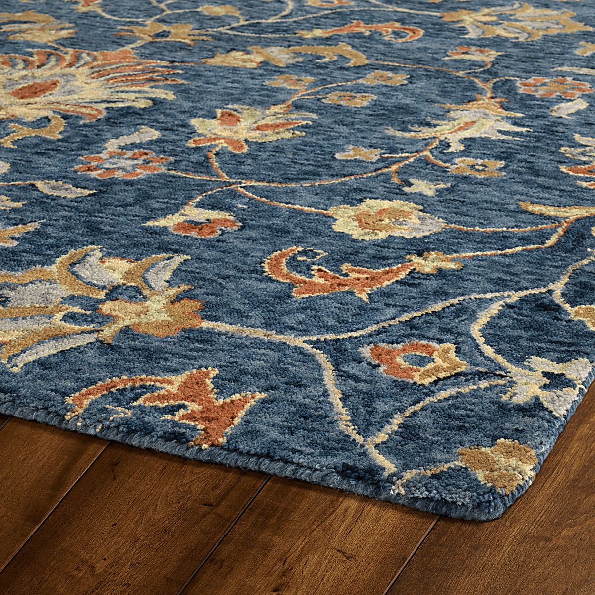 Zengu Denim Blue Rugs | Rooms to Go