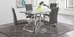 Zenica Silver 5 Pc Rectangle Dining Room with Jules Charcoal Side Chairs