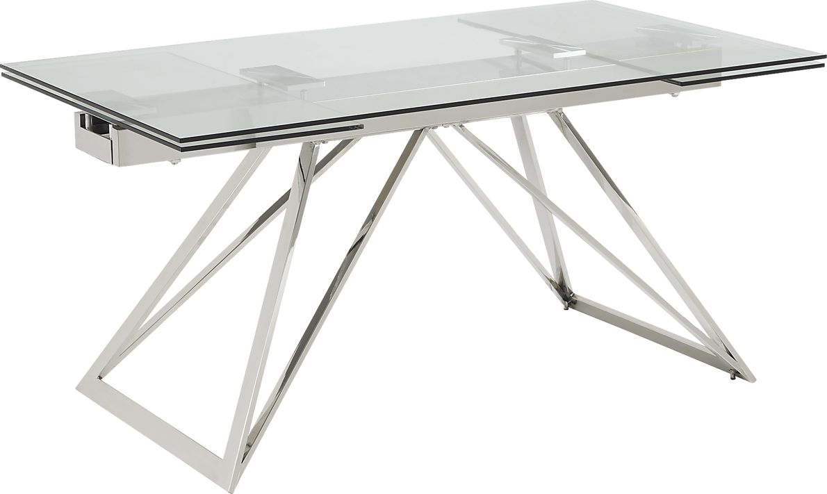 Zenica Silver 5 Pc Rectangle Dining Room with Jules Ocean Side Chairs