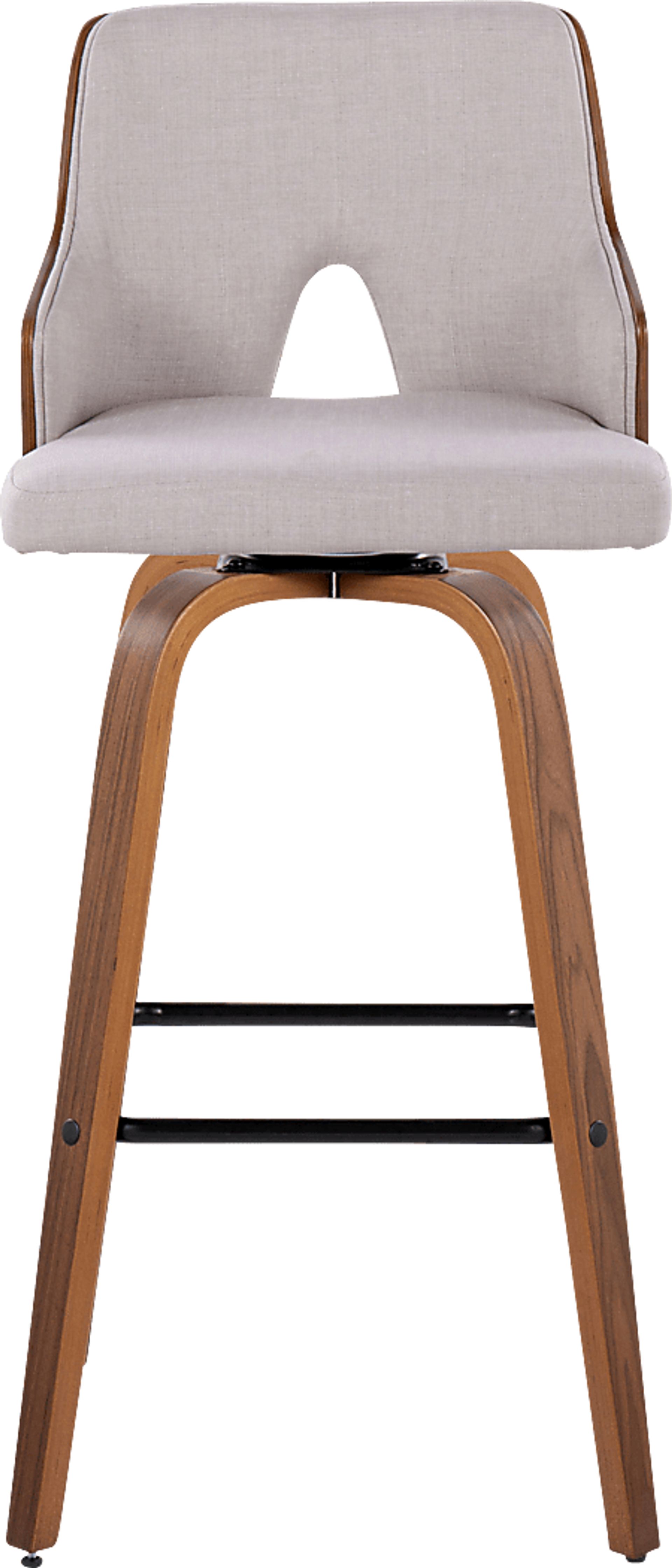 Zennia Cream Swivel Barstool, Set of 2 - Image 7