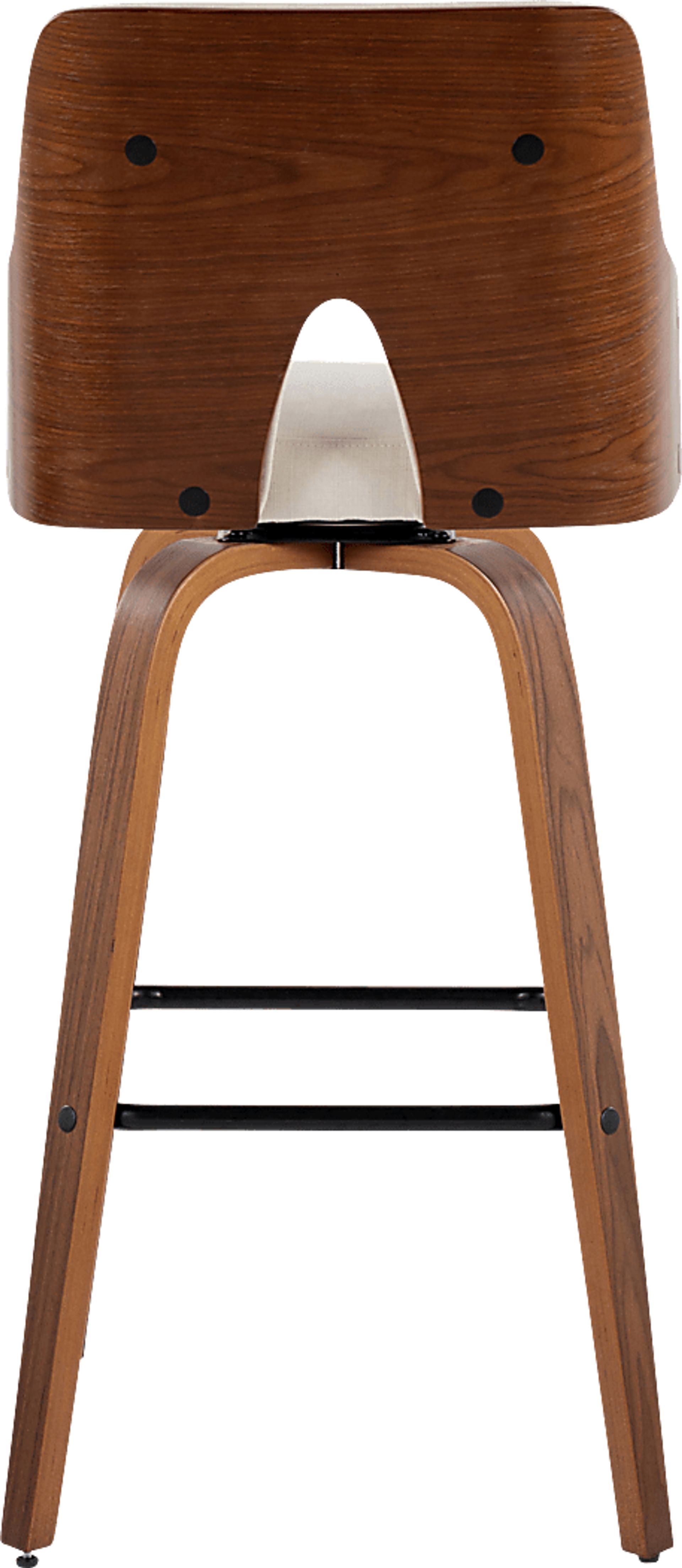 Zennia Cream Swivel Barstool, Set of 2 - Image 6