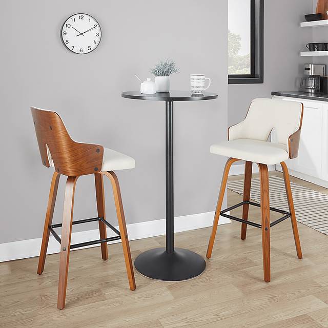 Zennia Cream Swivel Barstool, Set of 2 - Thumbnail - Image 9