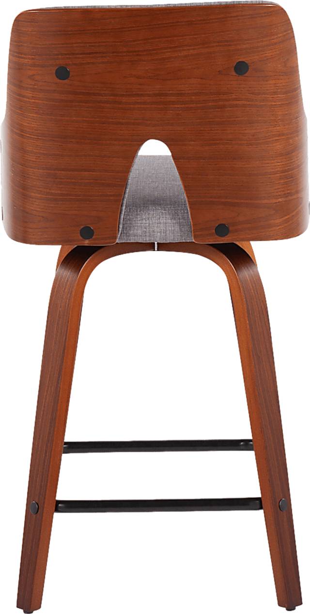 Zennia Gray Counter Height Stool, Set of 2 - Thumbnail - Image 7
