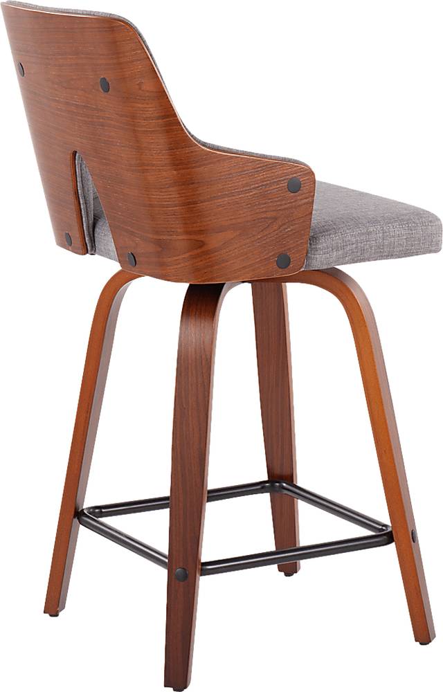Zennia Gray Counter Height Stool, Set of 2 - Thumbnail - Image 9