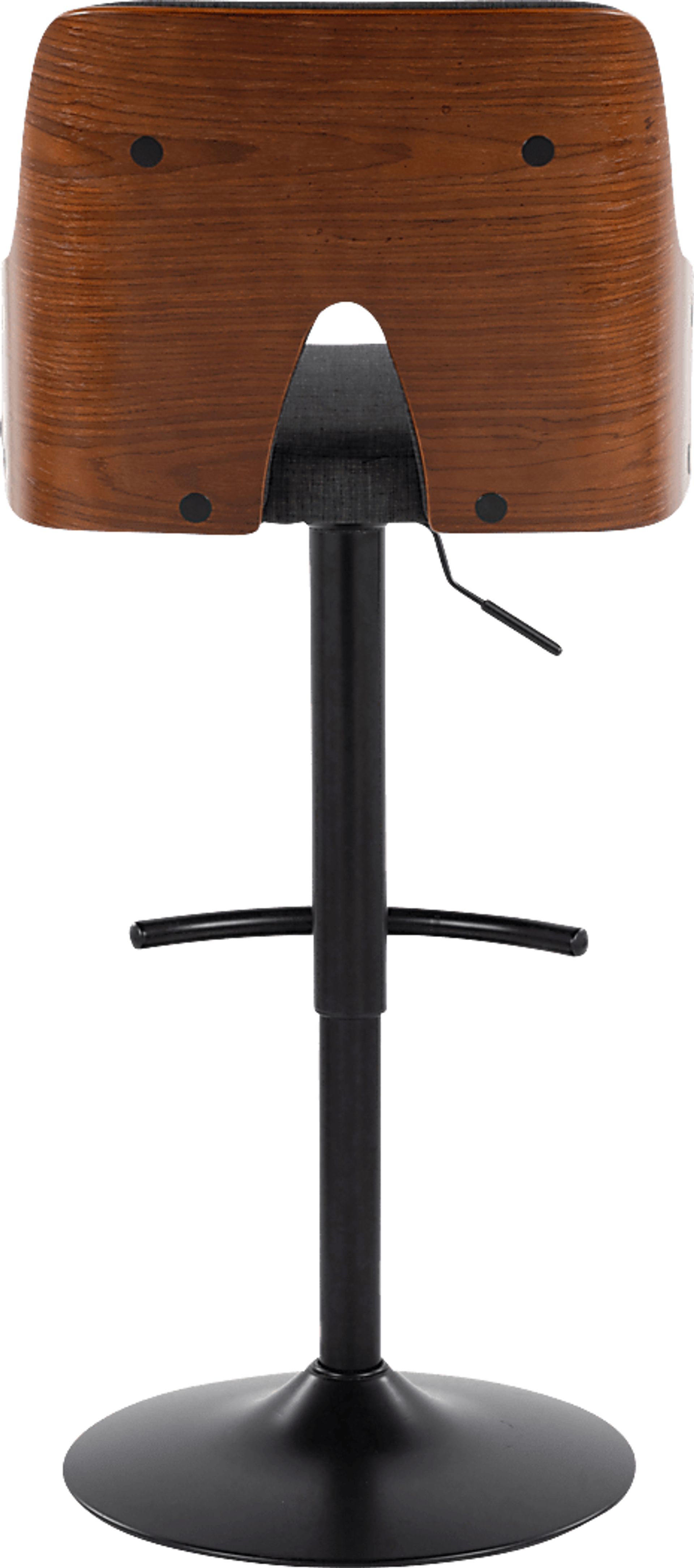 Zennia III Charcoal Adjustable Barstool, Set of 2 - Image 6