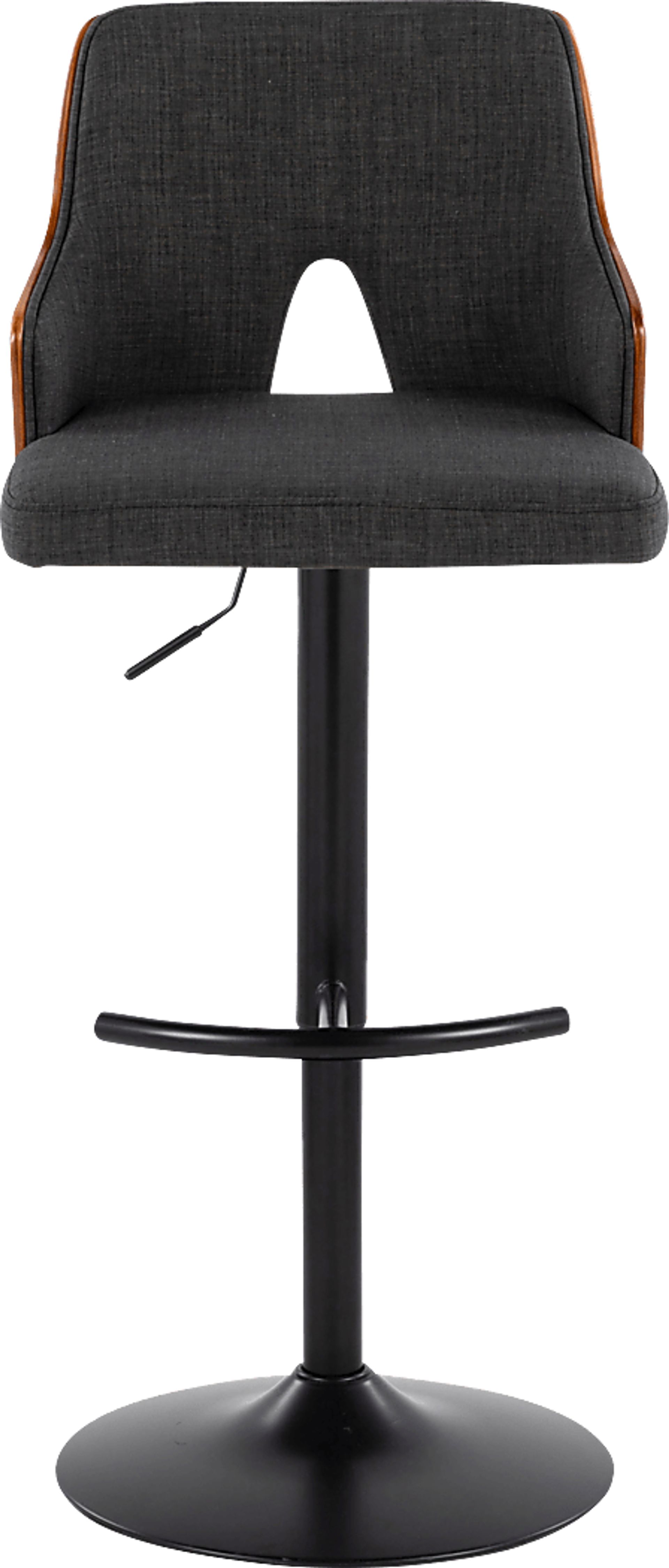 Zennia III Charcoal Adjustable Barstool, Set of 2 - Image 7
