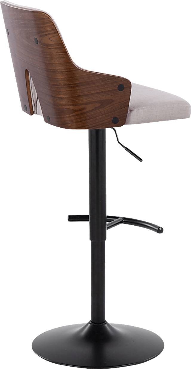 Zennia III Cream Adjustable Barstool, Set of 2 - Thumbnail - Image 5