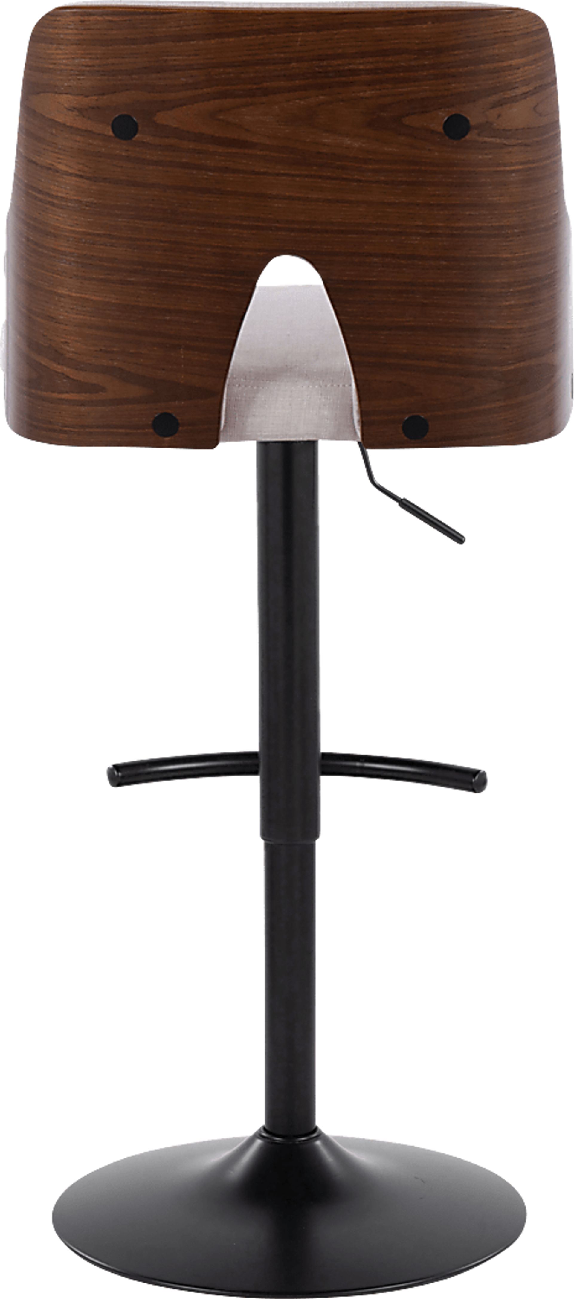 Zennia III Cream Adjustable Barstool, Set of 2 - Image 6