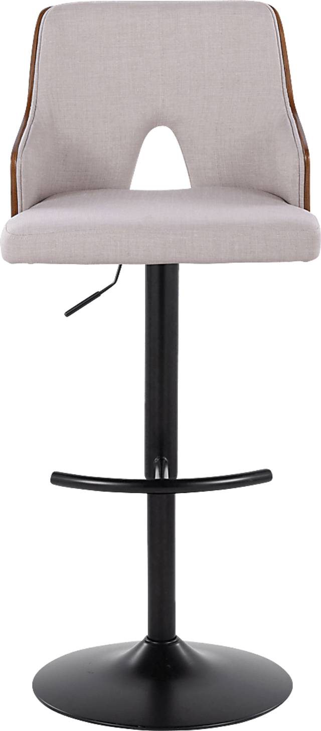 Zennia III Cream Adjustable Barstool, Set of 2 - Thumbnail - Image 7