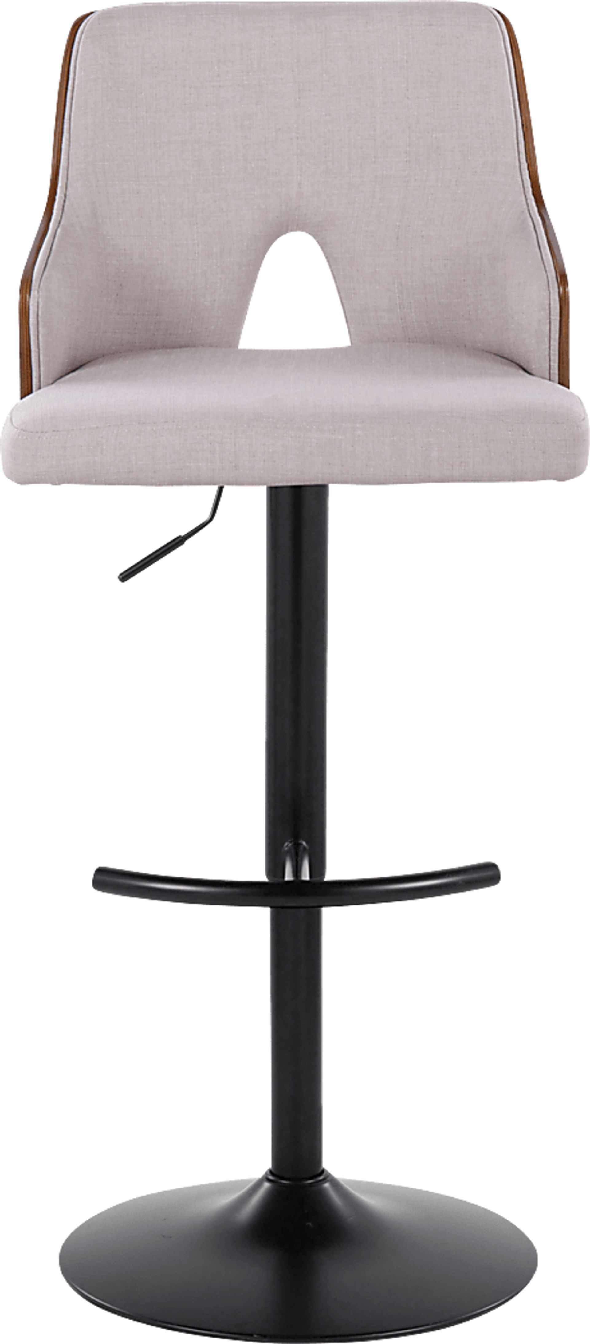 Zennia III Cream Adjustable Barstool, Set of 2 - Image 7