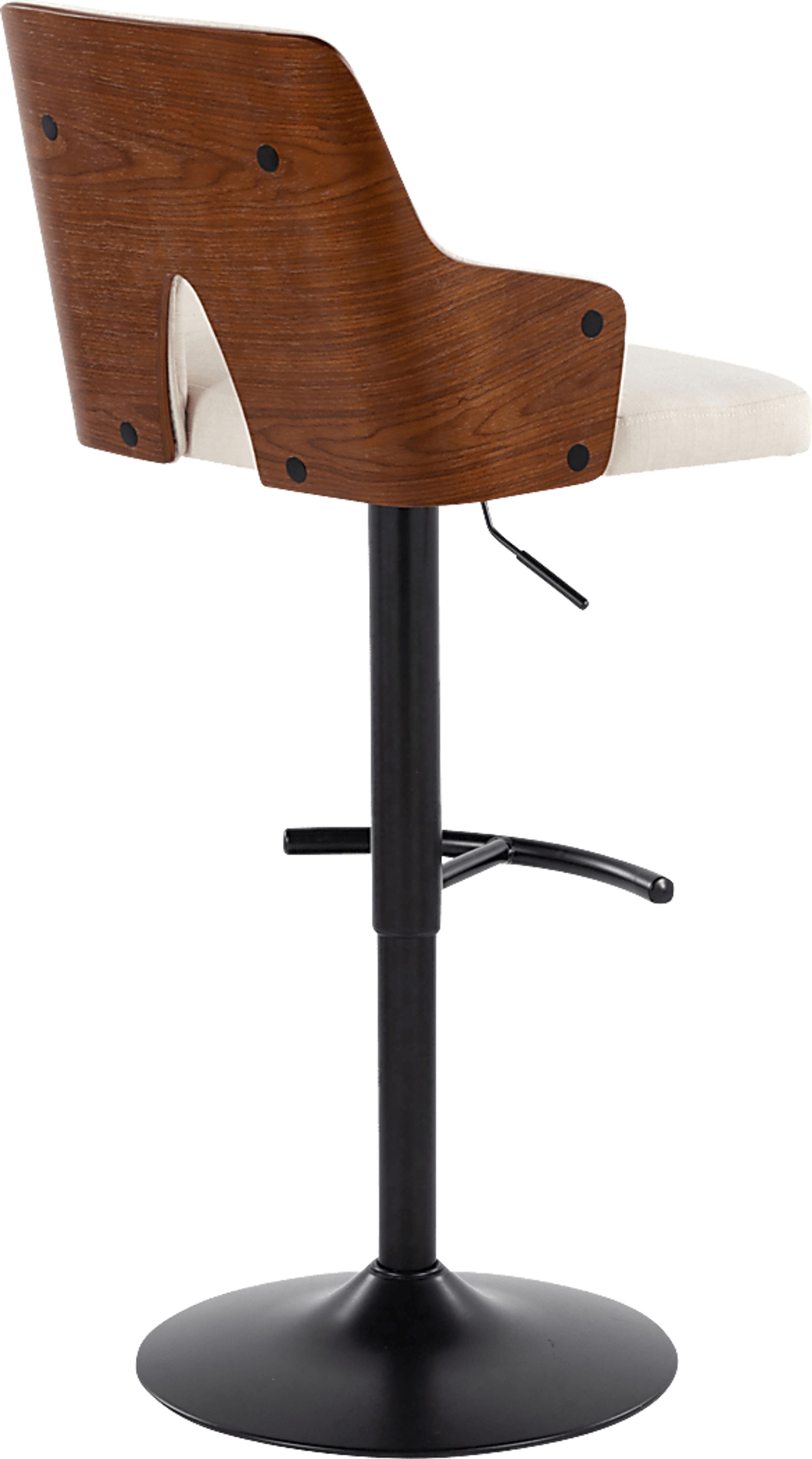 Zennia III Cream Adjustable Barstool, Set of 2 - Image 5