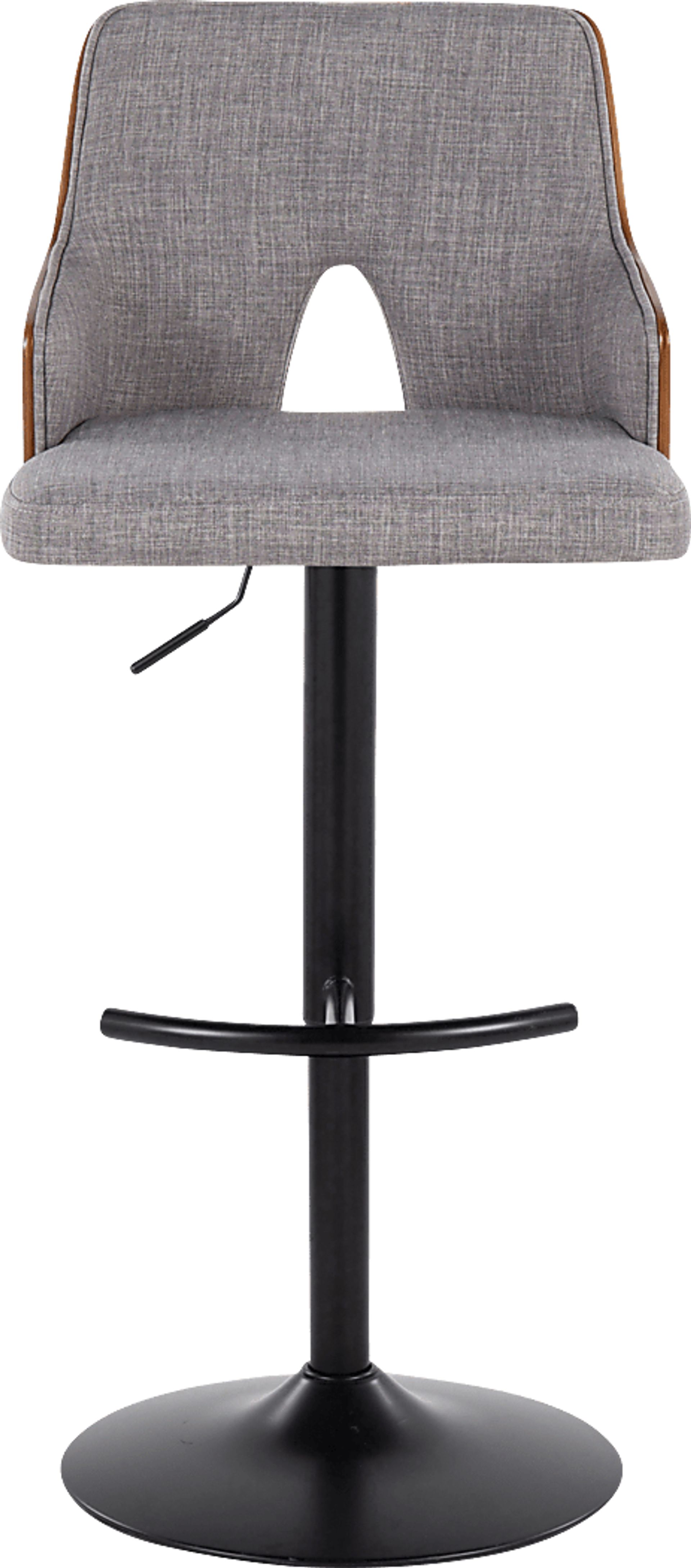 Zennia III Gray Adjustable Barstool, Set of 2 - Image 7
