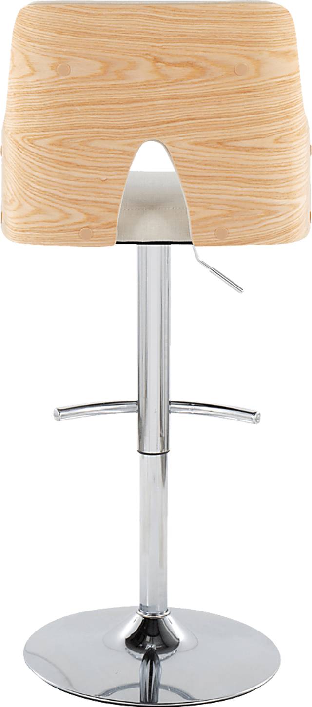 Zennia IV Cream Adjustable Barstool, Set of 2 - Thumbnail - Image 6