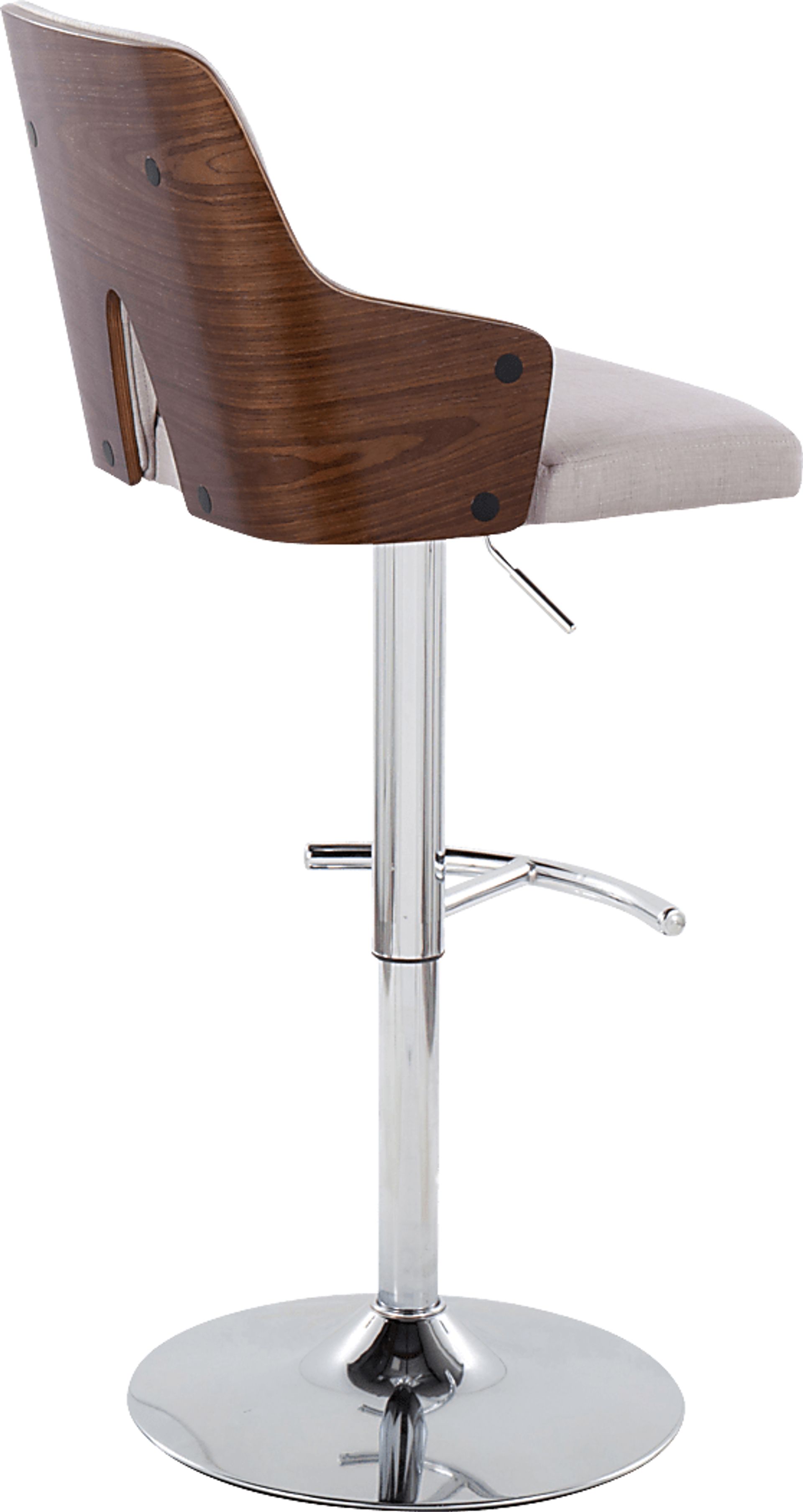 Zennia IV Cream Adjustable Barstool, Set of 2 - Image 5