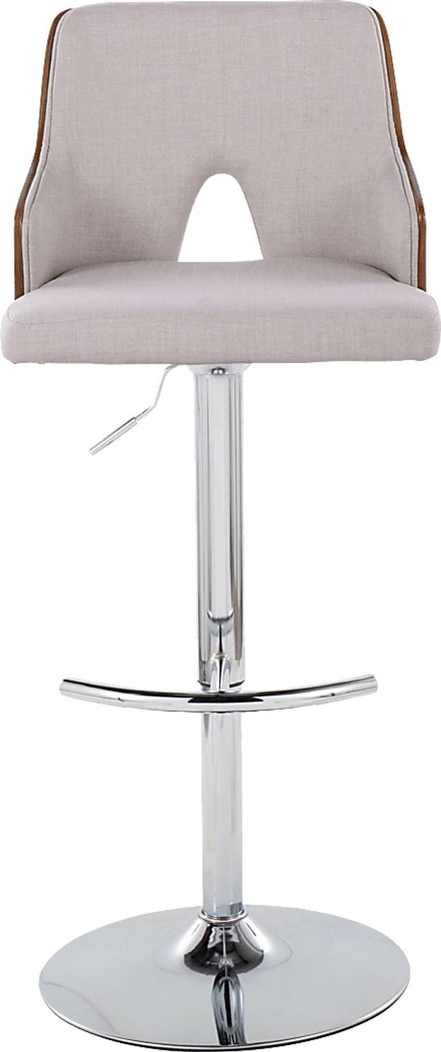 Zennia IV Cream Adjustable Barstool, Set of 2 - Thumbnail - Image 7