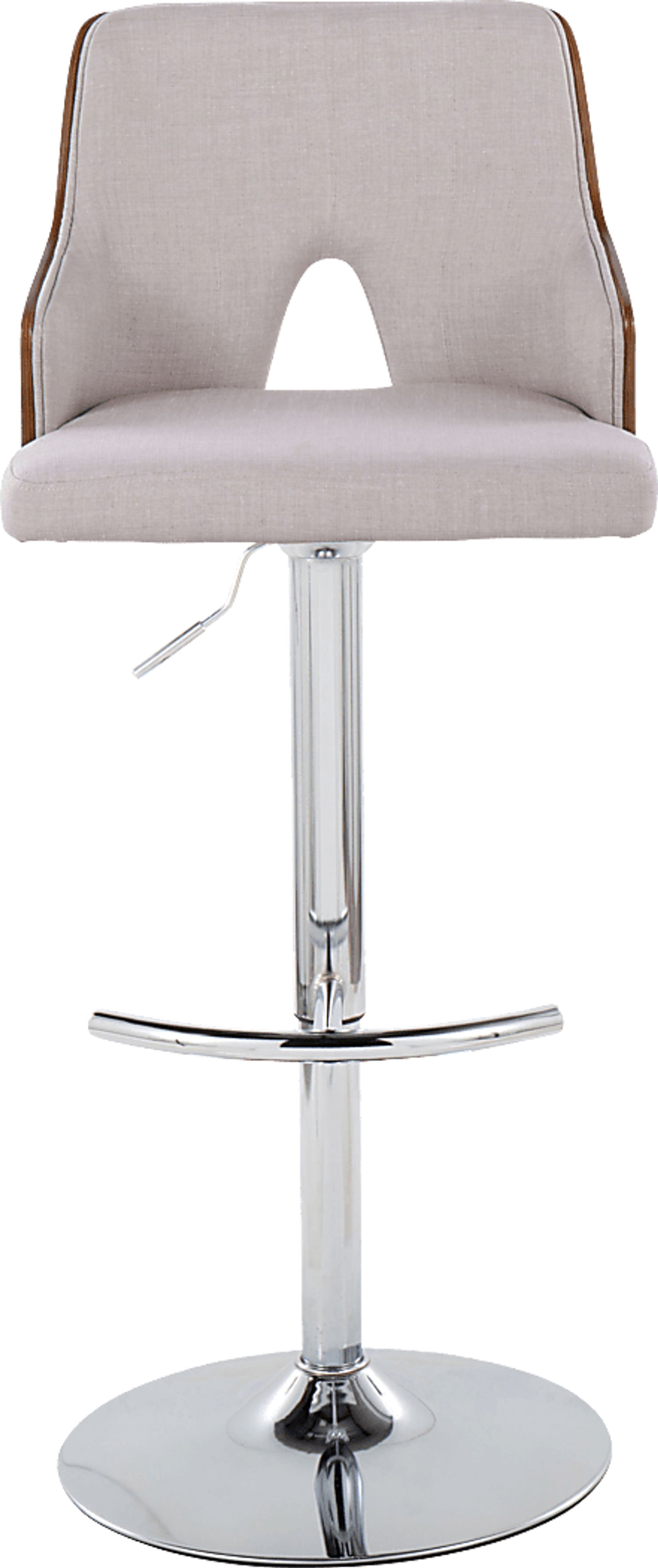 Zennia IV Cream Adjustable Barstool, Set of 2 - Image 7