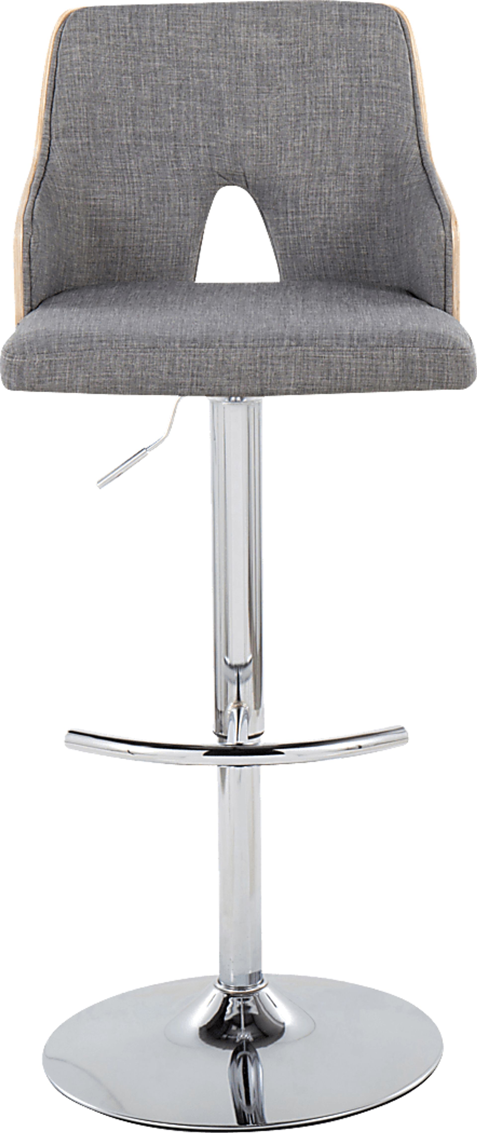 Zennia IV Gray Adjustable Barstool, Set of 2 - Image 7