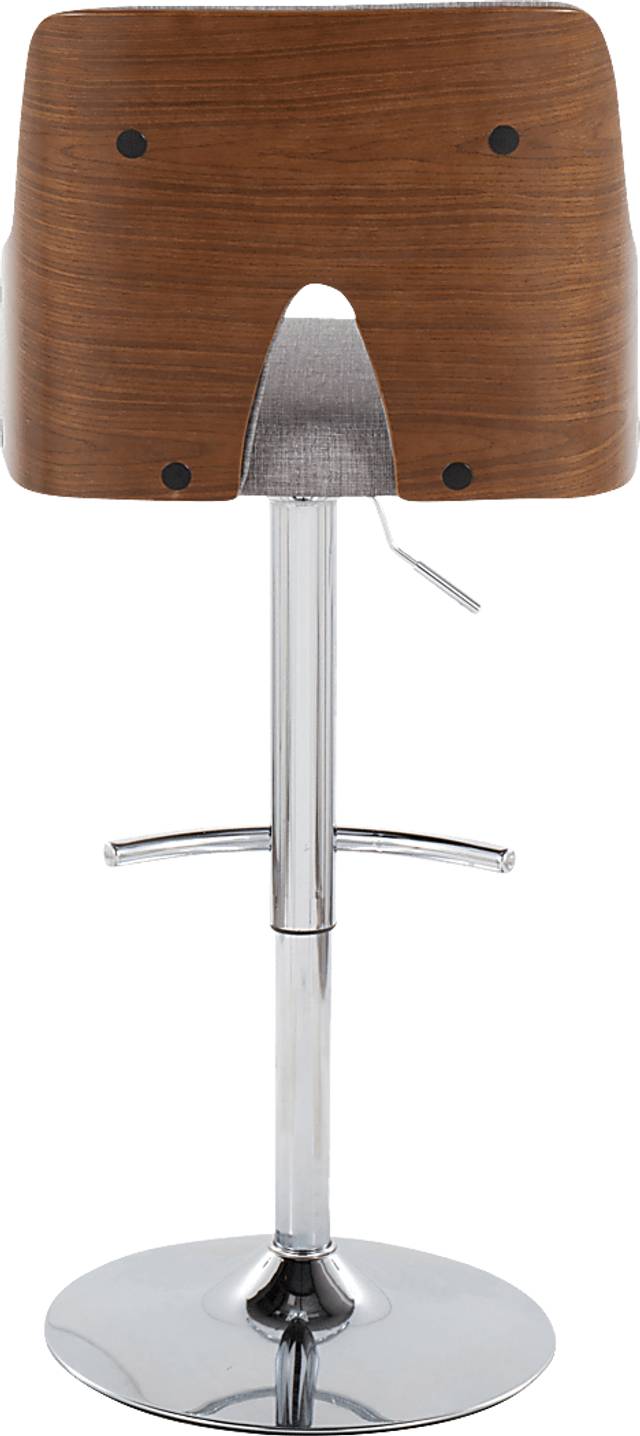 Zennia IV Gray Adjustable Barstool, Set of 2 - Thumbnail - Image 6