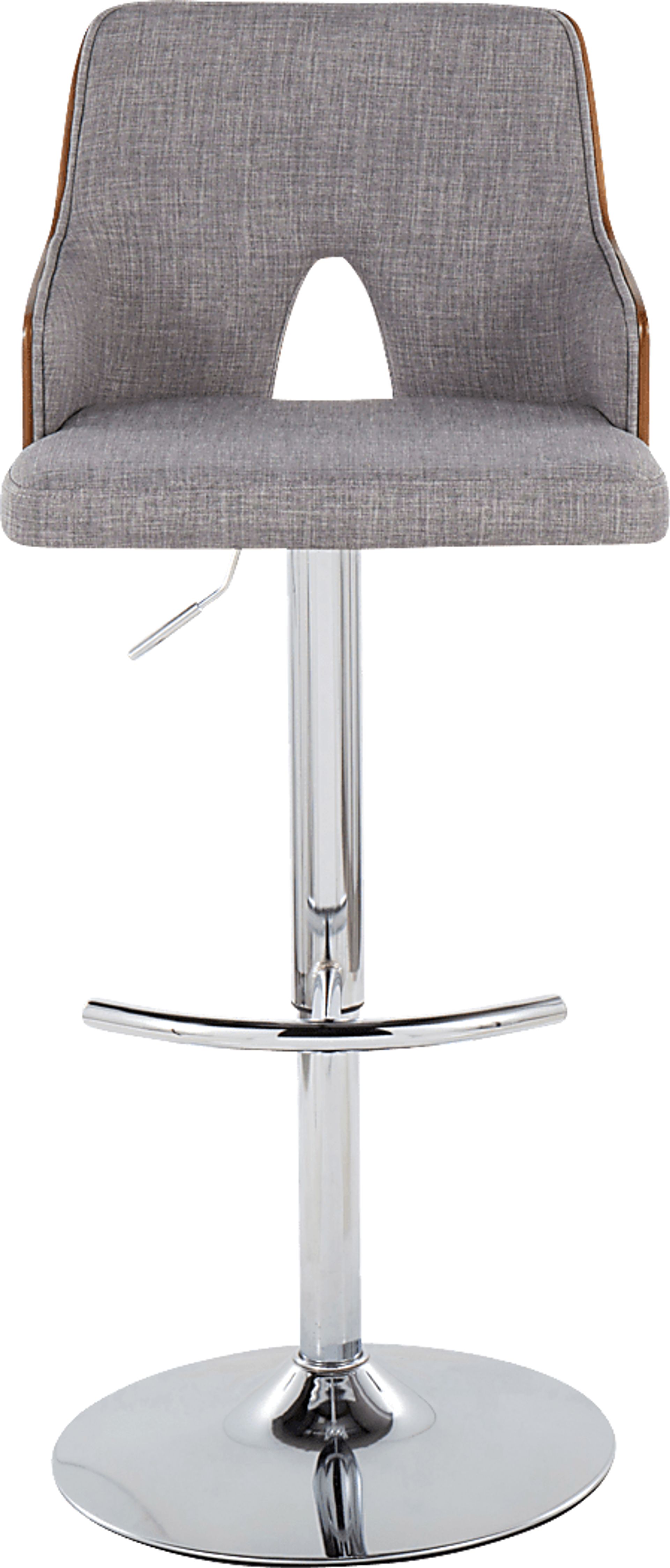 Zennia IV Gray Adjustable Barstool, Set of 2 - Image 7